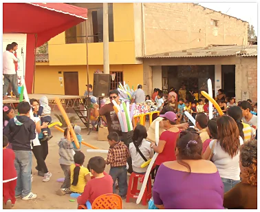 obra social celebración para niños